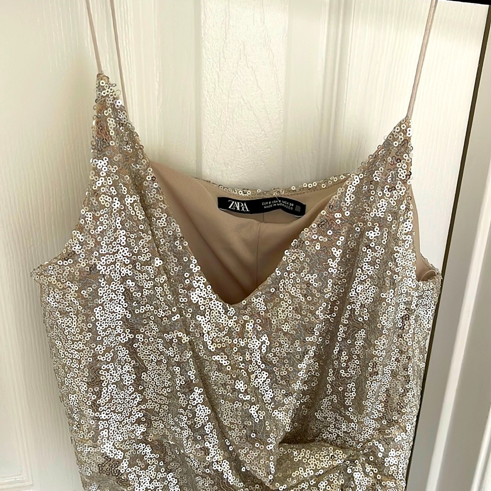Zara sequin dress